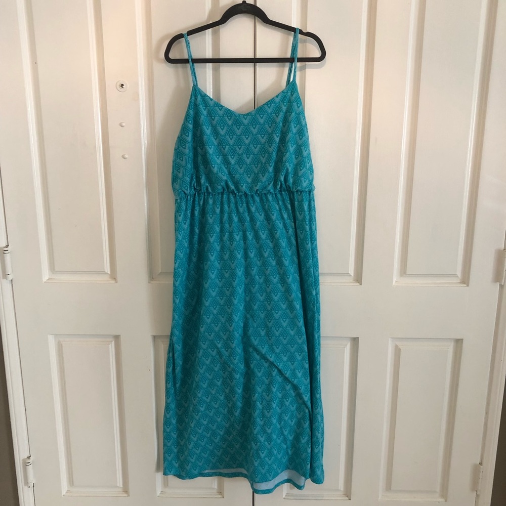 Faded glory turquoise maxi dress